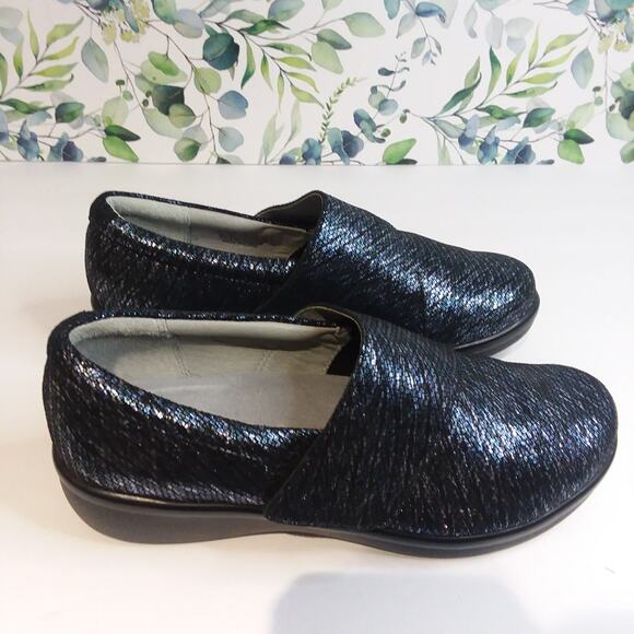Alegria Lauren Lau Iridescent‎ Sparkle Clogs Sz 6 Nursing Pharm Healthcare - Picture 2 of 9